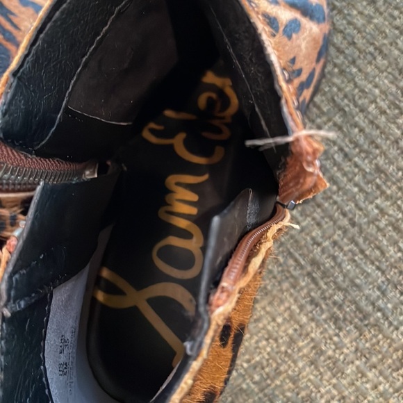 Sam Edelman leopard print booties (sz 5) - Picture 8 of 14